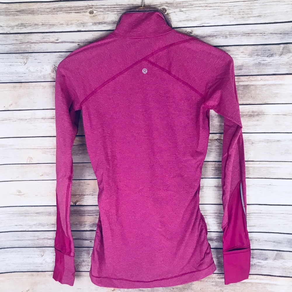 Lululemon Kriss Cross 1/2 ZIP Jacket Tonka Stripe - Picture 5 of 8
